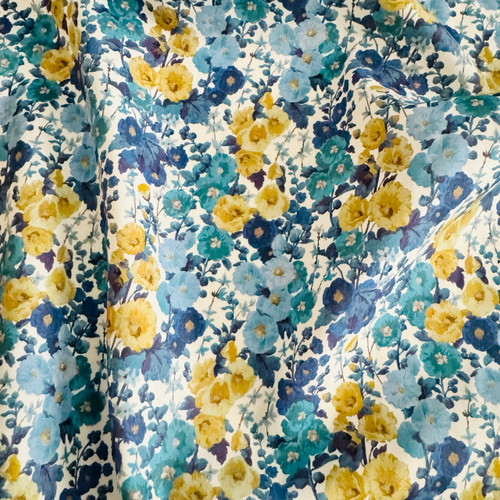 Liberty Fabrics: Gertrude B (Blue Yellow) Tana Lawn® 