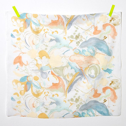 Nani Iro: As It Is C - Blue Peach (double gauze) - 3/4 yards