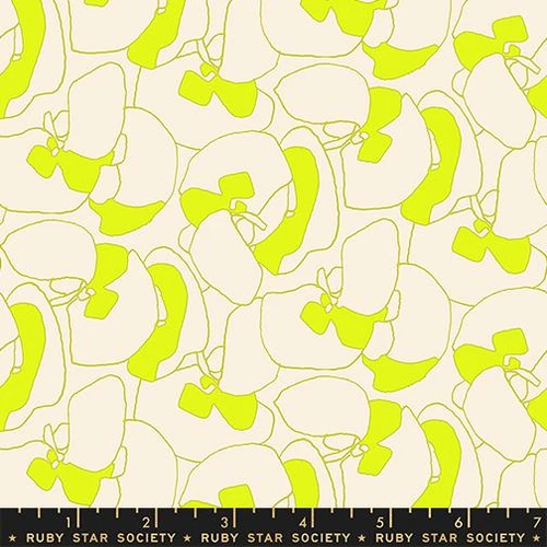 Ruby Star Society: Memento by Carolyn Friedlander - Seagrapes in Neon Yellow