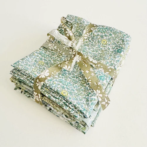 Liberty Fabrics: Studies in Green in Grellow Tana Lawn® - FQ Bundle (5 pcs)
