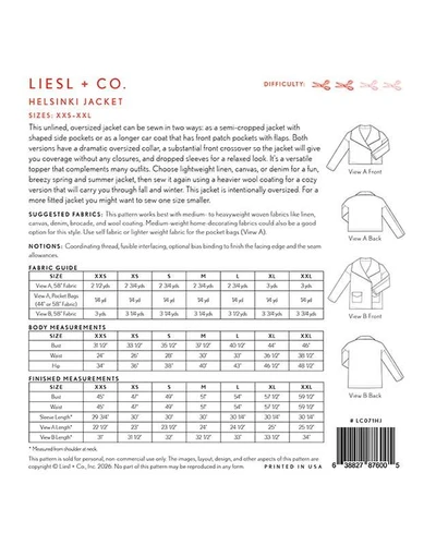 Liesl + Co - Helsinki Jacket