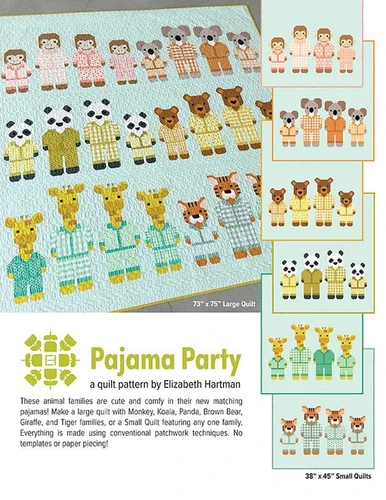 Elizabeth Hartman - Pajama Party Quilt Pattern 