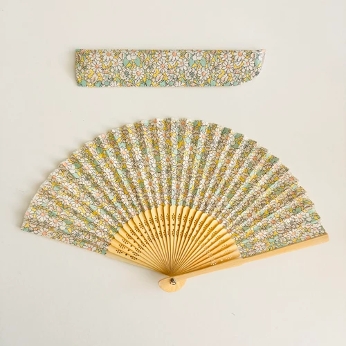 Liberty Folding Fan: Alice W in Yellow