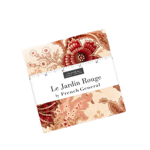 Moda: Le Jardin Rouge by French General - Charm Pack (5" Squares)
