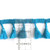Peacock Blue Tassel Fringe - by the yard