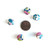 Liberty Claire Aude Turquoise Button - 12 mm (~1/2") - Exclusive!