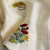 Embroidered Wild Flower Bouquet (53" wide Tencel Linen)