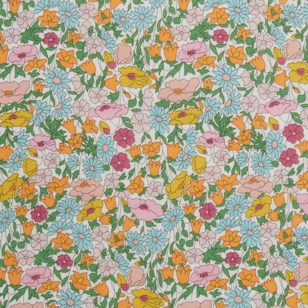 Liberty Poppy Forest A (Pink Blue Citrus) Tana Lawn