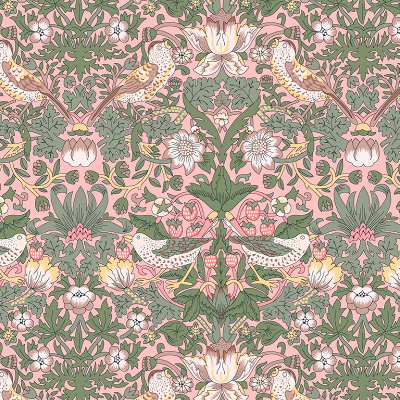 Liberty Fabrics: Strawberry Thief A Organic Tana Lawn® (White Base