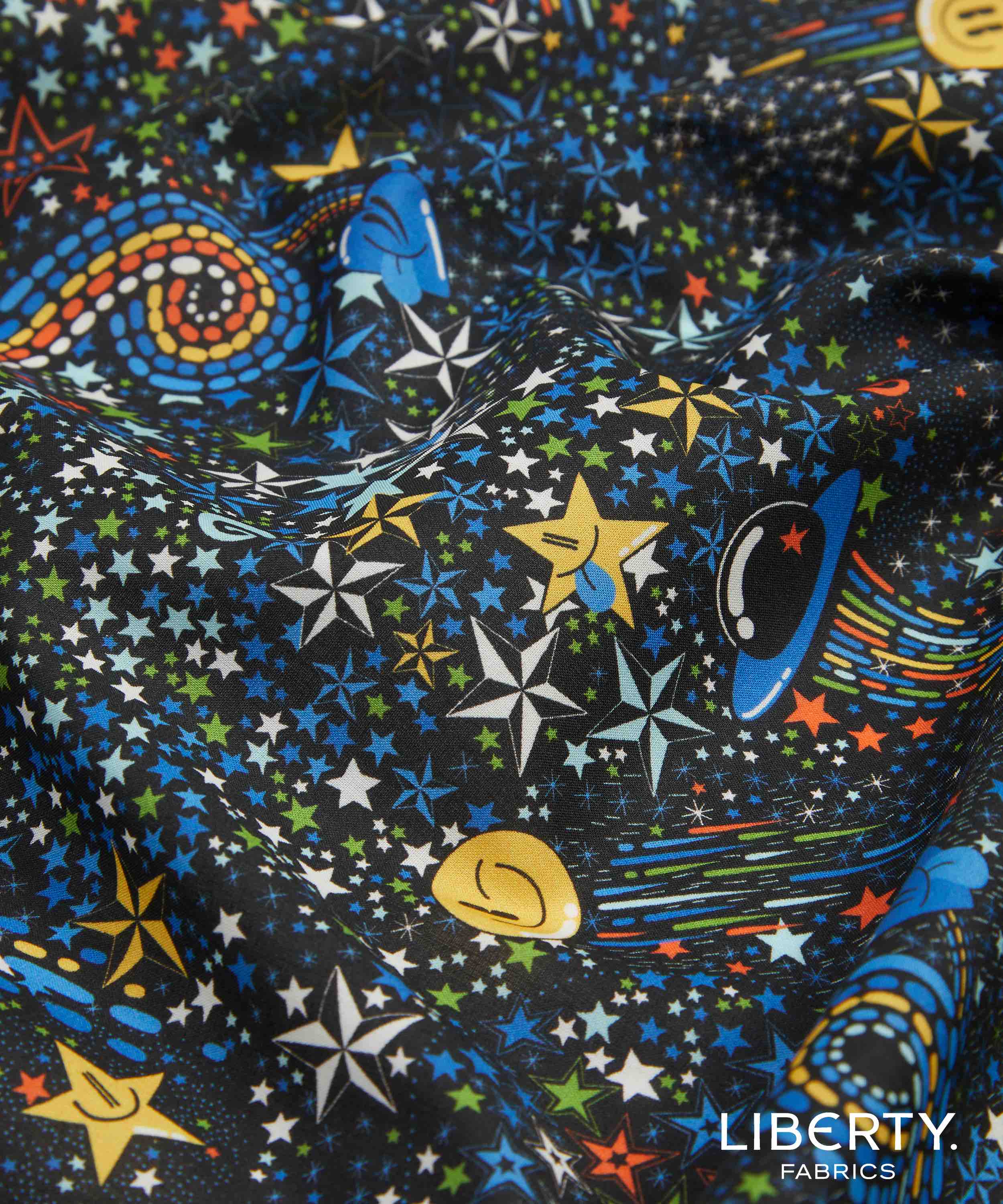 Liberty Fabrics: Adelajda in Space A (Yellow Accent) Tana Lawn®