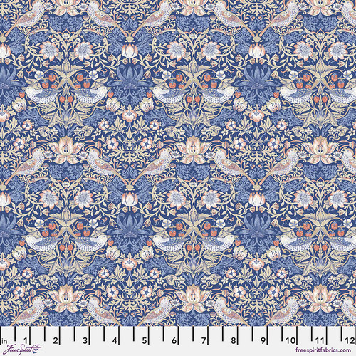 The Original Morris & Co: Wandle - Mini Strawberry Thief in Blue