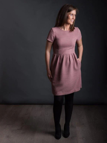 knee length dresses for ladies The Avid Seamstress Gathered Dress Sewing Pattern  Guthrie & Ghani