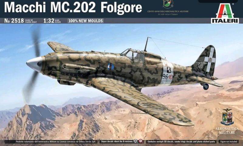  Italeri Macchi MC.202, 1/32nd Scale, Kit No 2518, Part 1 