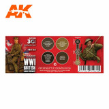 AK Interactive AK 3G WWI British Uniform Colors Set 11638