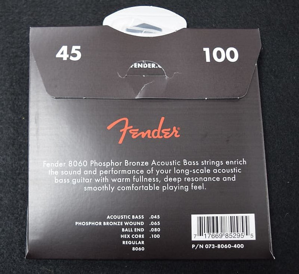 Fender Phosphor Bronze Acoustic Bass Strings, Long scale 45-100