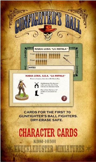 Knuckleduster Miniatures GB Character Cards Knuckleduster Miniatures GB Character Cards