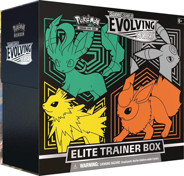 Pokemon TCG Pokemon TCG Sword and Shield Evolving Skies Elite Trainer Box Orange Pokemon TCG Pokemon TCG Sword and Shield Evolving Skies Elite Trainer Box Orange