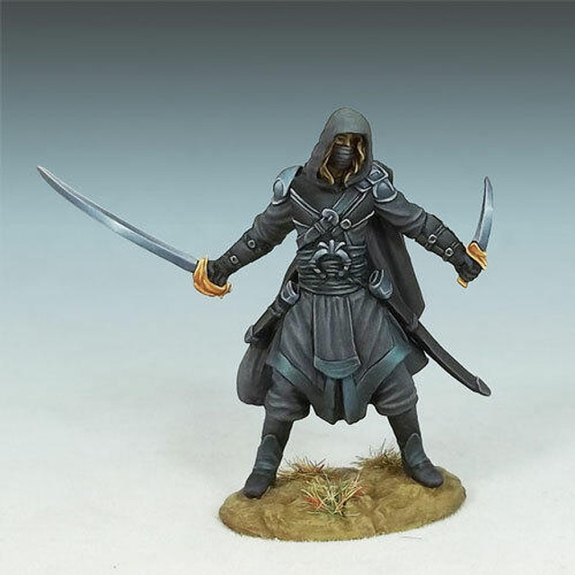 Dark Sword Miniatures Hooded Assassin, Visions in Fantasy 7441