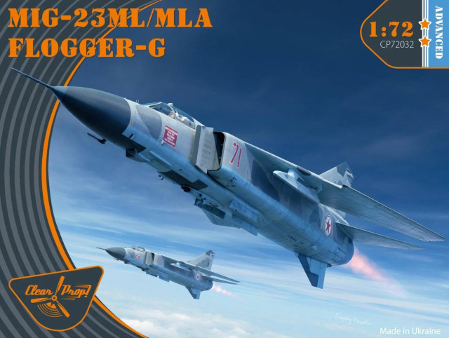 Clear Prop Models 1/72 MiG-23 ML/MLA Flogger-G 72032