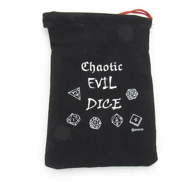 Gallant Hand Gamers Guild Dice Bag Chaotic Evil Dice Gallant Hand Gamers Guild Dice Bag Chaotic Evil Dice