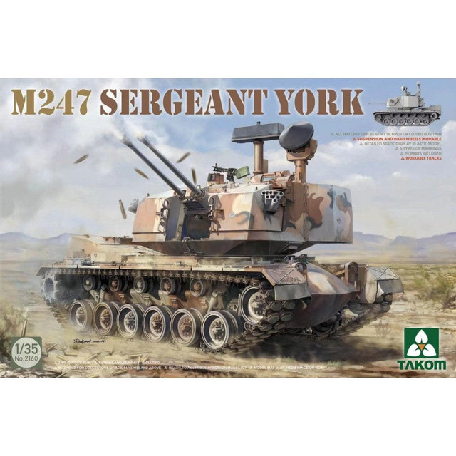 Takom 1/35 M247 Sergeant York 2160 Takom 1/35 M247 Sergeant York 2160