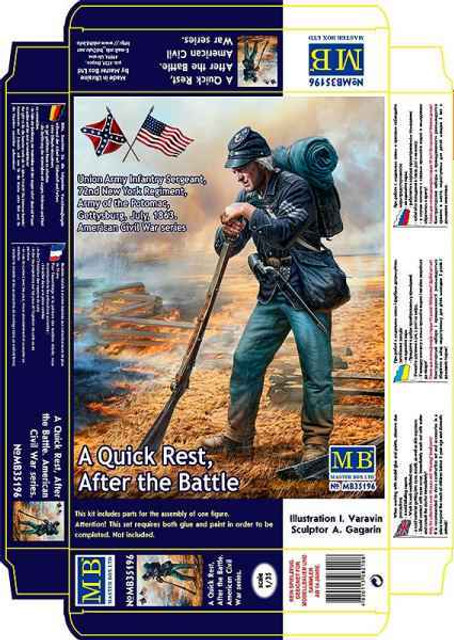 Masterbox 1/35 Union Army Inf Sergeant 72nd NY Regiment 35196