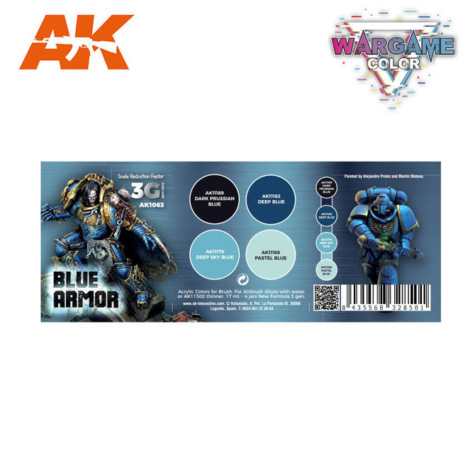 AK Interactive Blue Armor Set AK 3G 1063