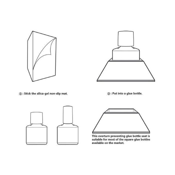 DSPIAE Tools Overturn Preventing Glue Bottle Seat AT-BS
