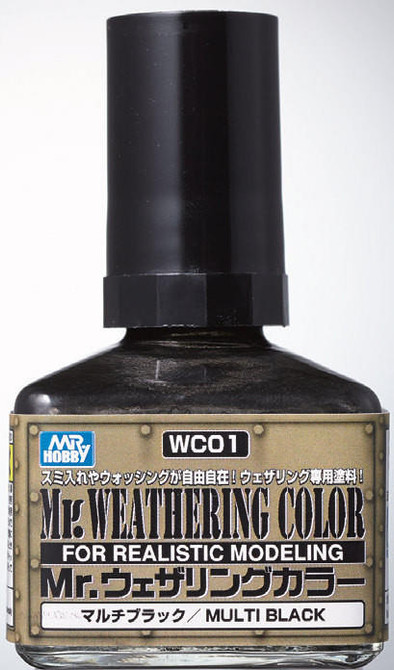Gunze Sangyo Mr. Weathering Color Multi Black 40ml WC01