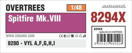 Eduard 1/48 Spitfire Mk.8 Overtrees 8294X