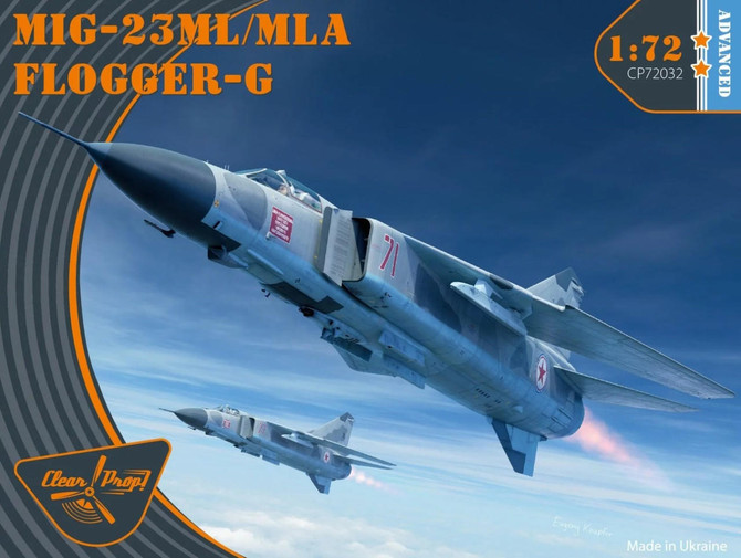 Clear Prop Models 1/72 MiG-23 ML/MLA Flogger-G 72032