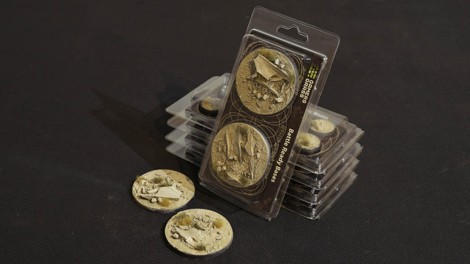 Gamers Grass Battle Ready Bases, Arid Steppe, Round 60mm 2 ASR60