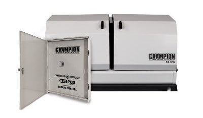 Champion Whole House Natural Gas Generator and 200-Amp ATS with Power Management Champion 14 / 12.5 kW Whole House Generator and ATS
