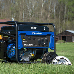 A Westinghouse WGen5500 Portable Generator Ready for Work in the Country