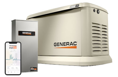 24kW Generac Generator with PWRview Automatic Transfer Switch and PWRview Smartphone App