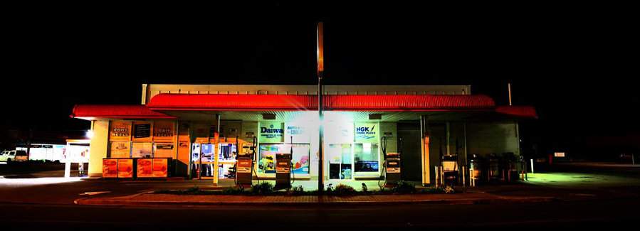 Gas Station with Standby Generator During an Outage