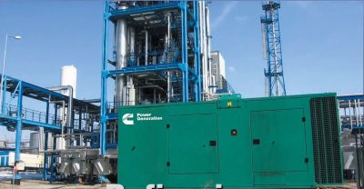 Cummins Power Generation Natural Gas Generator at Industrial Site