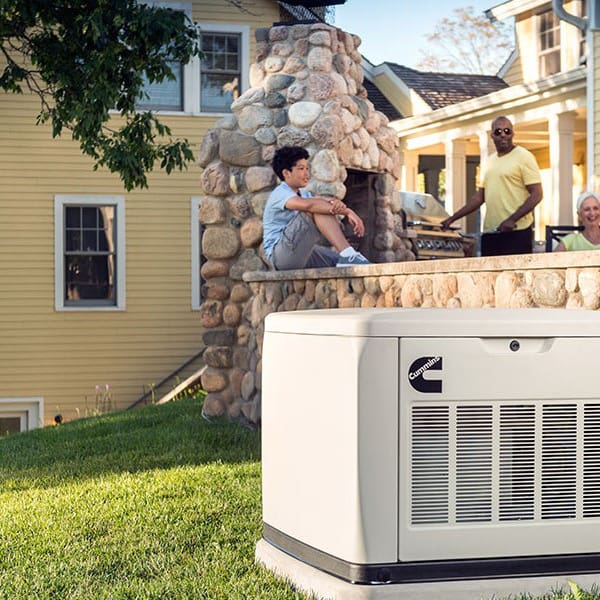 A Cummins Quiet Connect Home Standby Generator Provides Worry Free Backup Power