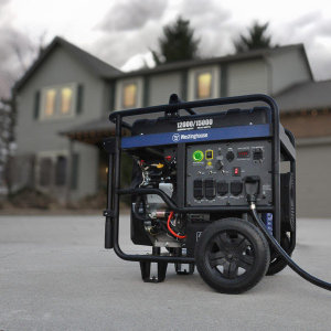 A Westinghouse WG12000 Portable Generator Ready for Emergency Power During an Outage