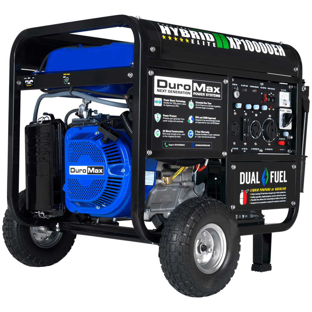 DuroMax XP10000EH Max 10000 Watt | 8000 Watt Generator Dual Fuel