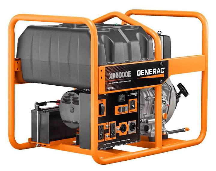 Generac XD5000E Electric Start Portable Diesel Generator Generac XD5000E Electric Start Portable Diesel Generator