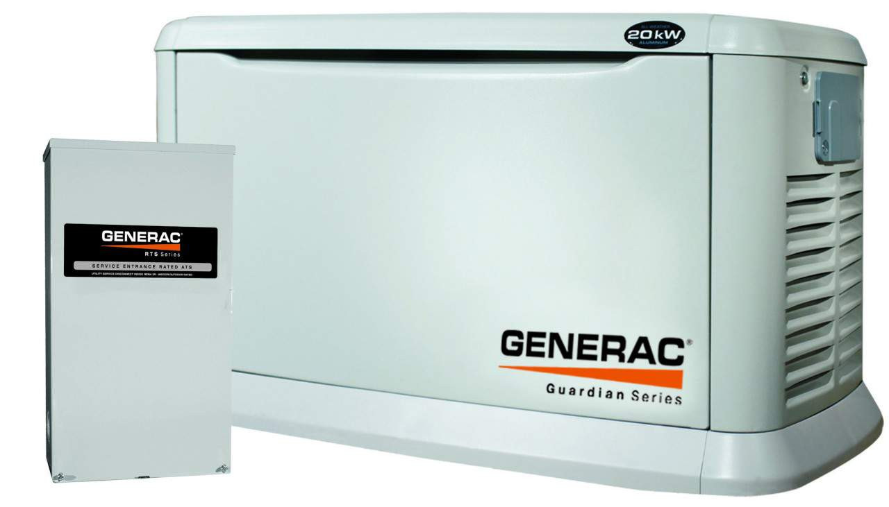20kW Generac 5875 Generator aluminum 200A ATS | Norwall