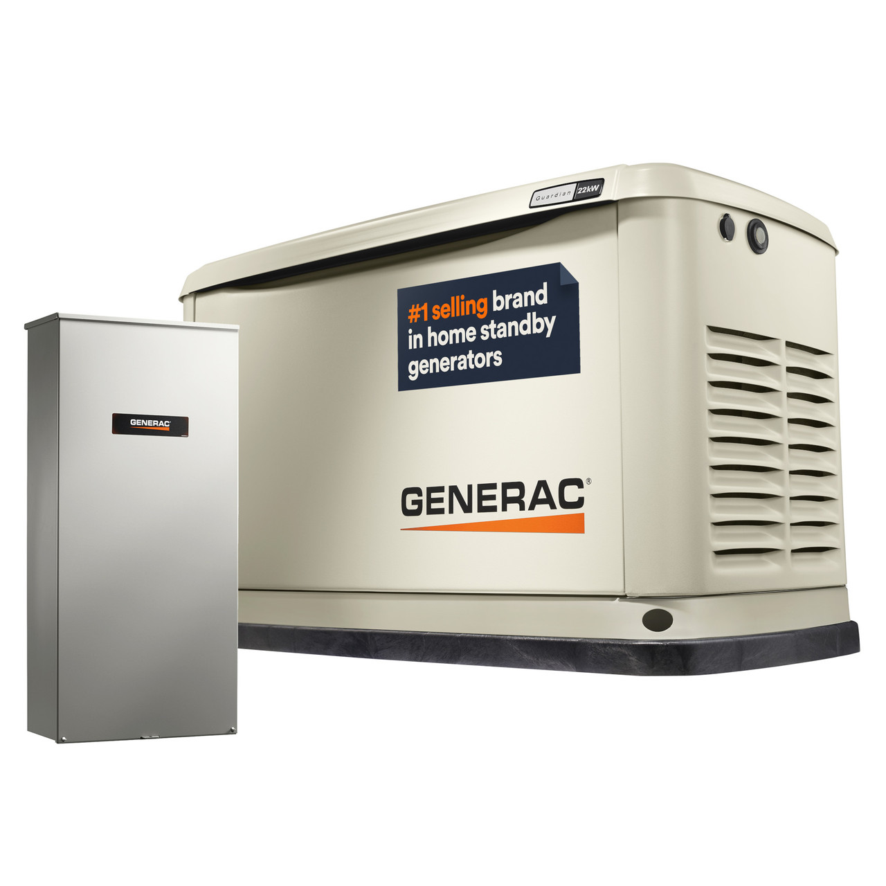 Generac 22kW generator powering a typical home
