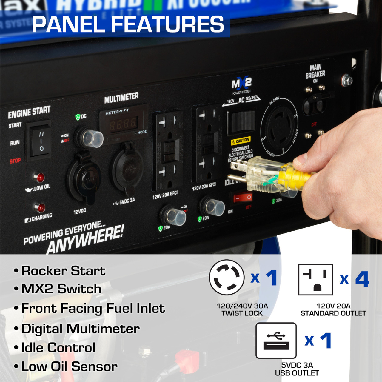 DuroMax 8500 Watt Generator XP8500EH Dual Fuel Norwall