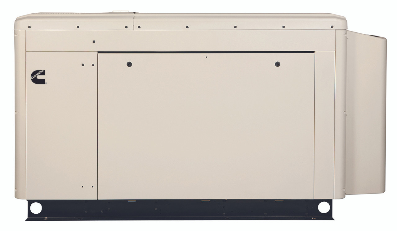 Cummins RS25 QuietConnect 25kW Generator Shown with Sound Level 2 Enclosure