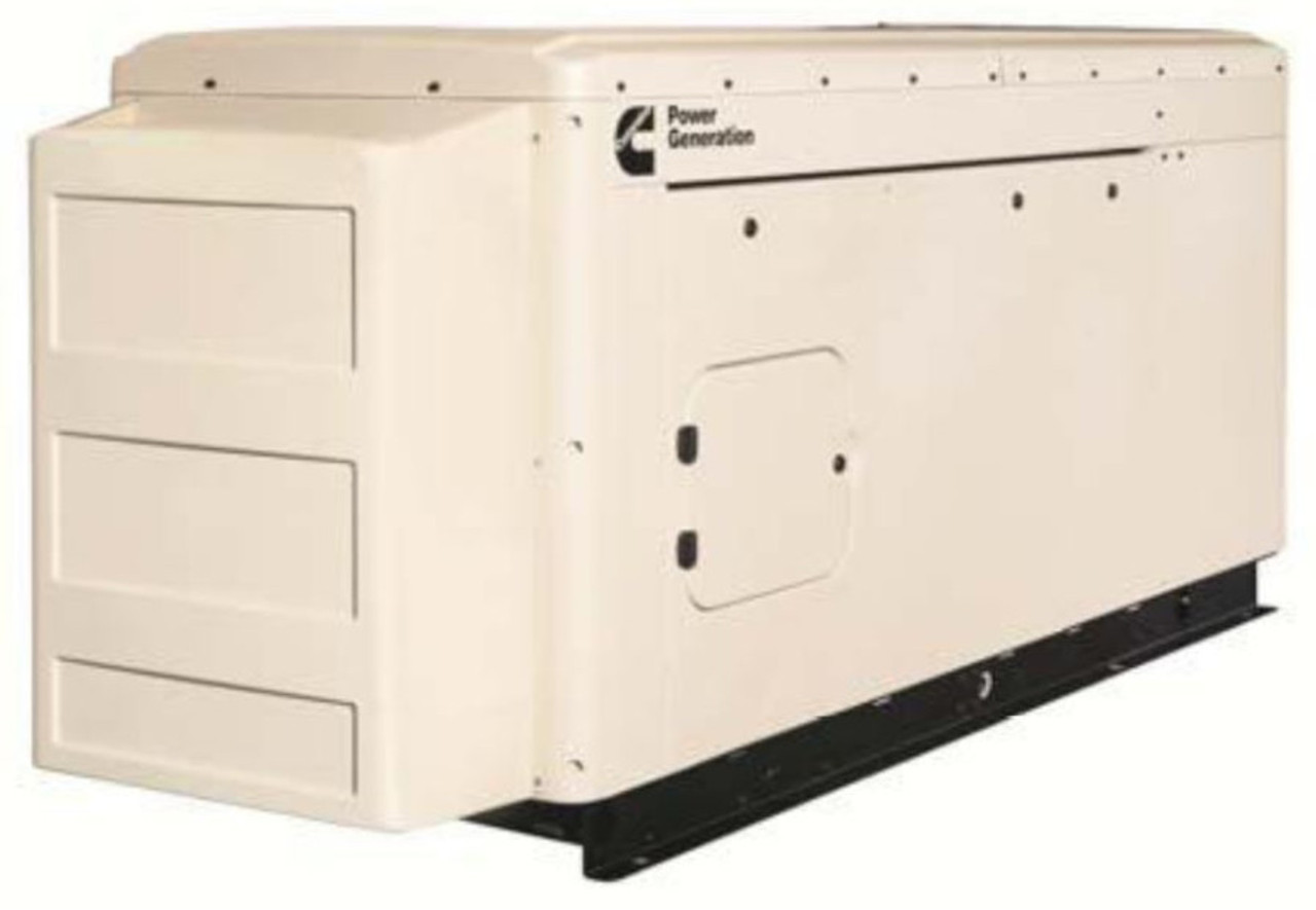 Cummins 40kW Generator RS40 Quiet Connect Series. 277/480-Volts 3 Phase. NG/LP Operation. Sound Level 1 Option.