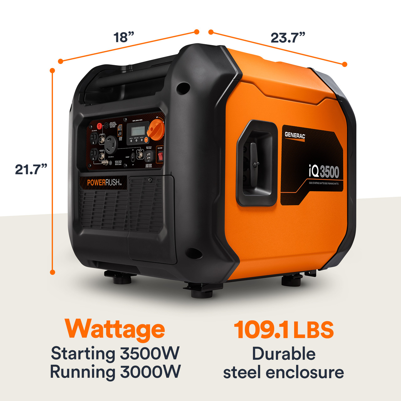 Generac IQ3500 Portable Inverter Generator | Norwall
