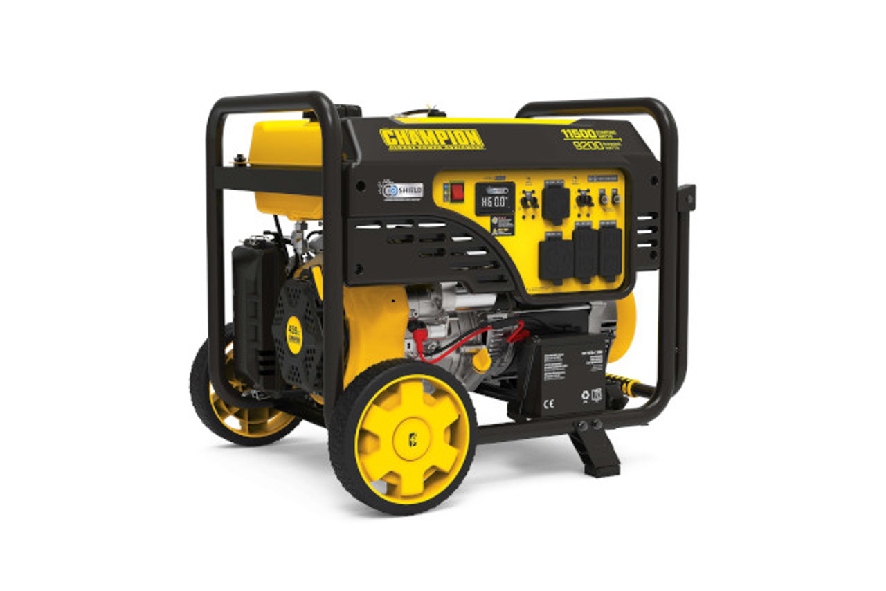 Champion 9200 Generator with Electric Start + CO Shield