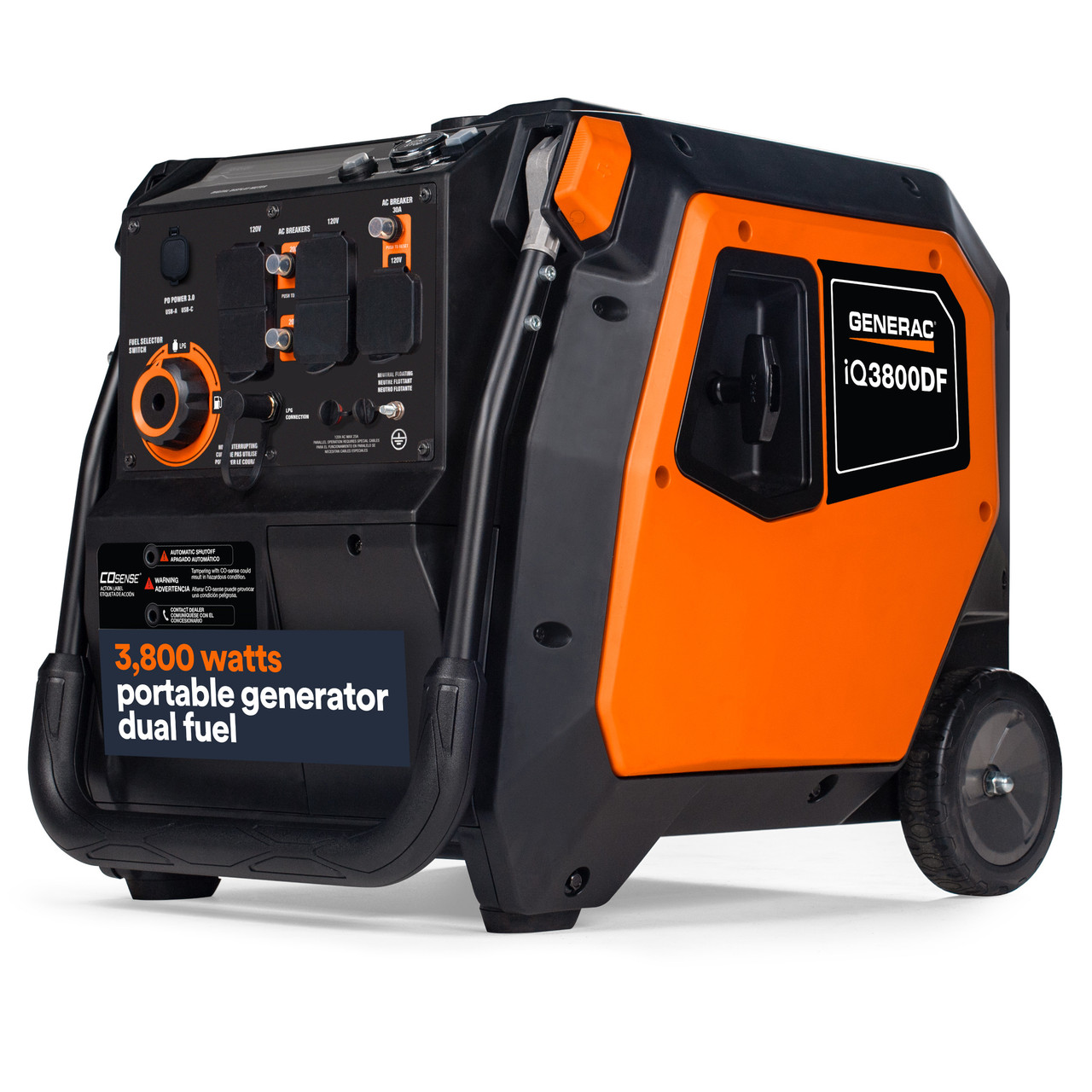 GENERATOR DG3800 【驚異の2500kw】 GENERATOR DG3800 【驚異の2500kw】 Gas Powered 3800 Watt Portable