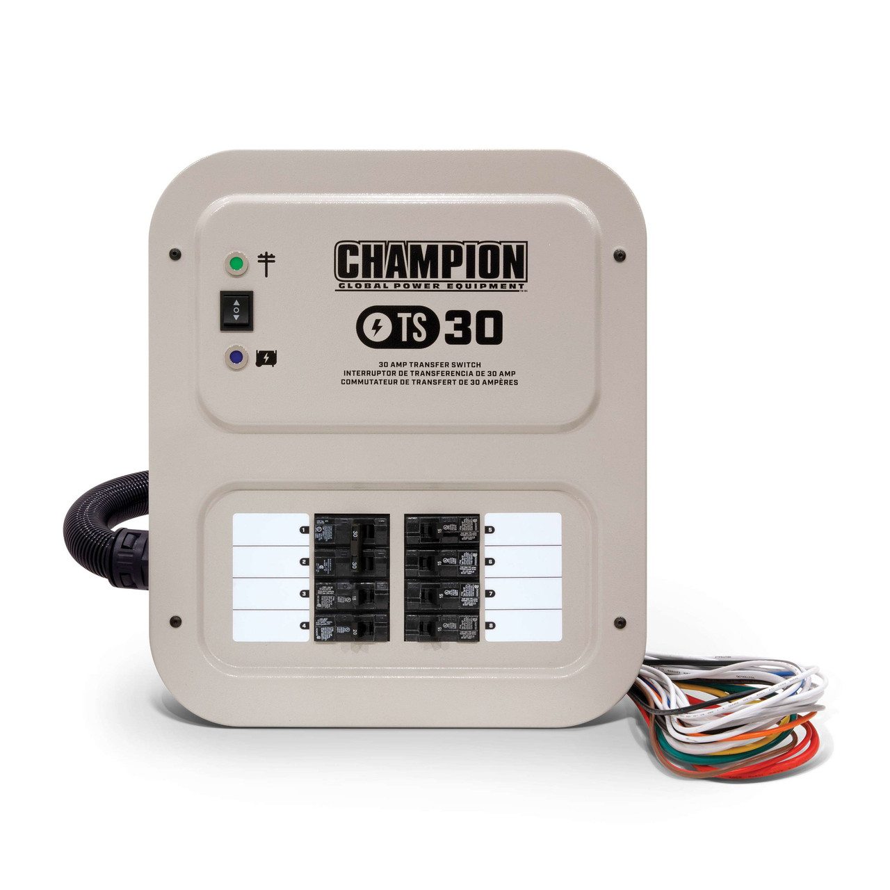 30-Amp Champion Manual Transfer Switch for Generator | Norwall